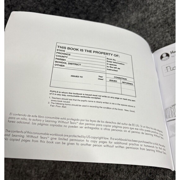 Learning Without Tears Aventuras En Cursiva Handwriting Workbook Spanish Edition - Picture 2 of 8